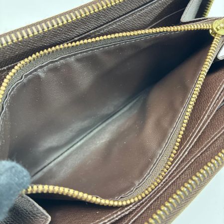 LOUIS VUITTON ルイヴィトン ダミエ ジッピーウォレット ラウンドファスナー N41661 エベヌ 長財布