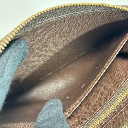 LOUIS VUITTON ルイヴィトン ダミエ ジッピーウォレット ラウンドファスナー N41661 エベヌ 長財布