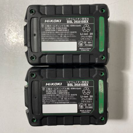  HiKOKI ハイコーキ コードレスインパクトドライバ 36V WH36DD ブラック 未使用品