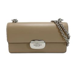 ☆☆ COACH コーチ エライザ フラップ クロスボディ CP008 トープ チェーンショルダーバッグ レザー Aランク