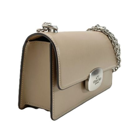  COACH コーチ エライザ フラップ クロスボディ CP008 トープ チェーンショルダーバッグ レザー