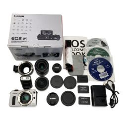 ☆☆ CANON キャノン EOS M ダブルレンズキット ミラーレス一眼 箱付き Bランク