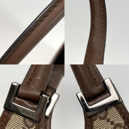  GUCCI グッチ GGキャンバス ジャッキー ハンドバッグ 002.1068 ブラウン キャンバス×レザー