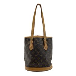 ☆☆ LOUIS VUITTON ルイヴィトン モノグラム バケットPM M42238 トートバッグ ショルダーバッグ Dランク