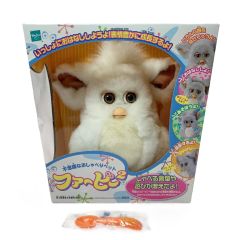  Hasbro 不思議なおしゃべりペット ファービー2 日本語版 ブラウン アイ ホワイト×ホワイト スプーン付き 箱有 Nランク