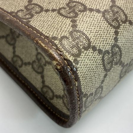 GUCCI グッチ GG クラッチバッグ セカンドバッグ 97.01.037 ブラウン ベージュ PVC×レザー