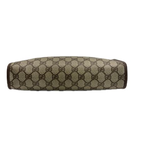 GUCCI グッチ GG クラッチバッグ セカンドバッグ 97.01.037 ブラウン ベージュ PVC×レザー