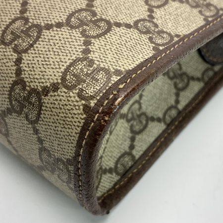 GUCCI グッチ GG クラッチバッグ セカンドバッグ 97.01.037 ブラウン ベージュ PVC×レザー