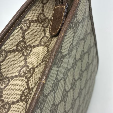 GUCCI グッチ GG クラッチバッグ セカンドバッグ 97.01.037 ブラウン ベージュ PVC×レザー