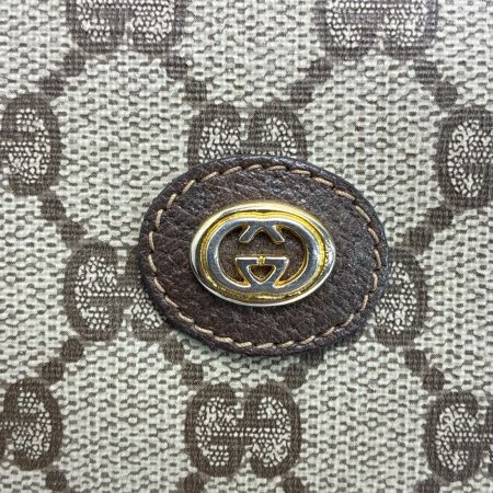 GUCCI グッチ GG クラッチバッグ セカンドバッグ 97.01.037 ブラウン ベージュ PVC×レザー