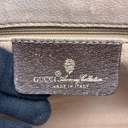 GUCCI グッチ GG クラッチバッグ セカンドバッグ 97.01.037 ブラウン ベージュ PVC×レザー