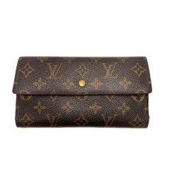 LOUIS VUITTON ルイヴィトン モノグラム ポルトトレゾール インターナショナル M61215 3つ折り財布 レディース Cランク
