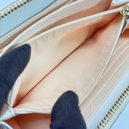  COACH コーチ ラウンドファスナー財布 F52756 ライトピンク×ライトグレー レディース  ゴールド金具