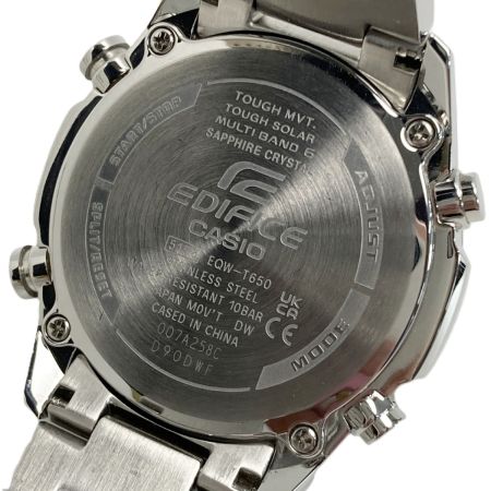  CASIO カシオ エディフィス EQW-T650DB-1AJF ブラック 電波ソーラー メンズ 腕時計 EDIFICE 箱・取説有