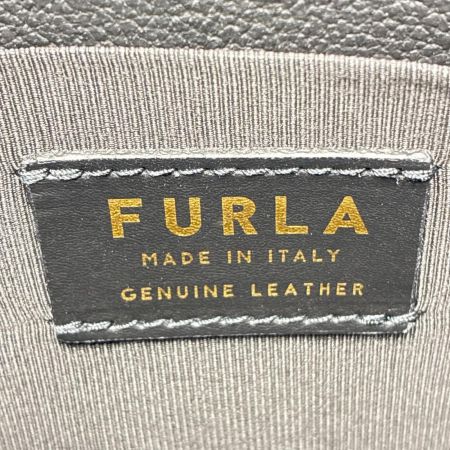 FURLA フルラ ショルダーバッグ レザー ブラック レディース ゴールド金具 保存袋有