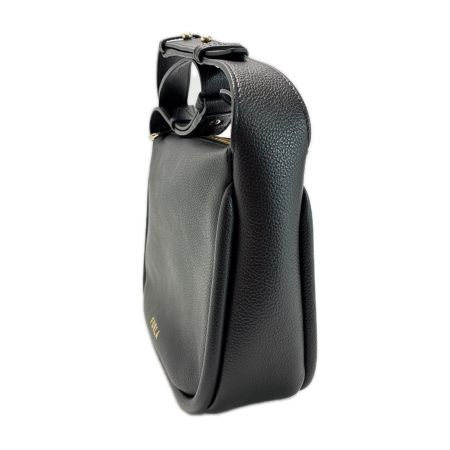 FURLA フルラ ショルダーバッグ レザー ブラック レディース ゴールド金具 保存袋有