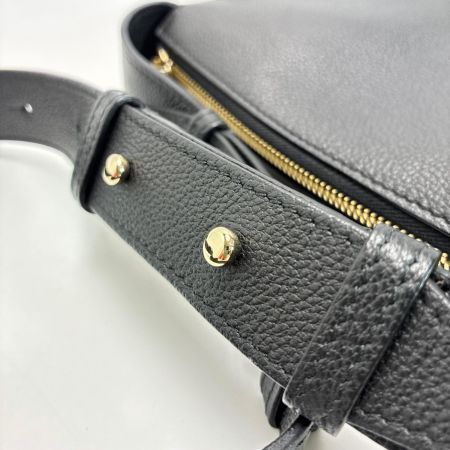 FURLA フルラ ショルダーバッグ レザー ブラック レディース ゴールド金具 保存袋有