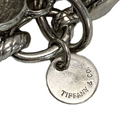  Tiffany & Co. ティファニー ツイストロープ フラワーチャーム ブレスレット シルバー SV925 ハナミズキ