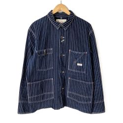 ☆☆ TCB JEANS ジャケット ウォバッシュカバーオール デニム SIZE 40 メンズ ネイビー Bランク