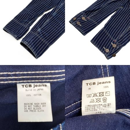  TCB JEANS ジャケット ウォバッシュカバーオール デニム SIZE 40 メンズ ネイビー