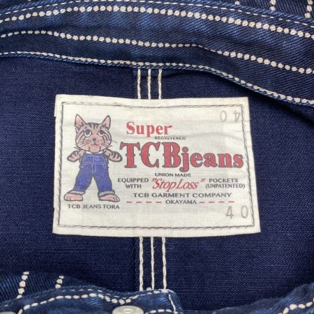  TCB JEANS ジャケット ウォバッシュカバーオール デニム SIZE 40 メンズ ネイビー