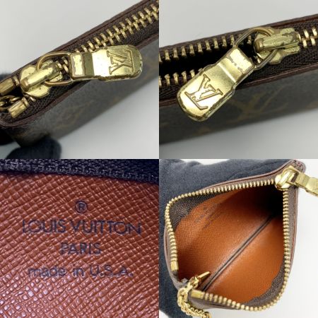  LOUIS VUITTON ルイヴィトン モノグラム ポシェット・クレ M62650 コインケース キーリング ユニセックス