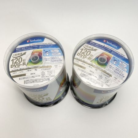  三菱化学メディア バーベイタム DVD-R 16倍速 VHR12JP100V4 100枚入 2個セット