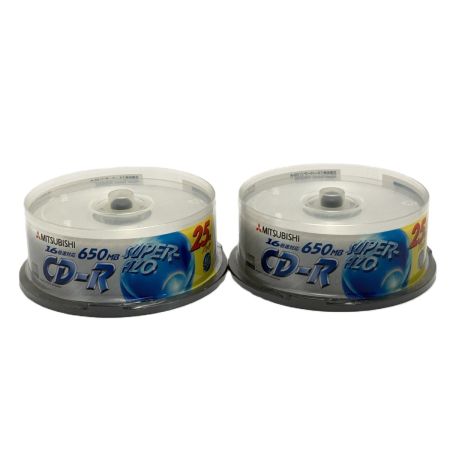  三菱化学 SUPER-AZO CD-R 16倍速 650MB CDR74SA25S 25枚入り スピンドル 2個セット