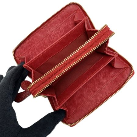  COACH コーチ ダブルジップ コインケース 63921 レッド