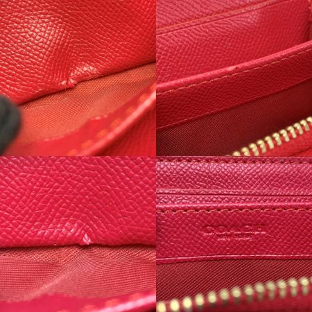  COACH コーチ ダブルジップ コインケース 63921 レッド
