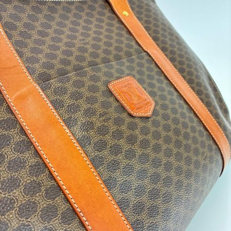 CELINE セリーヌ マカダム柄 ショルダートートバッグ ヴィンテージ MC98/2 PVCxレザー 