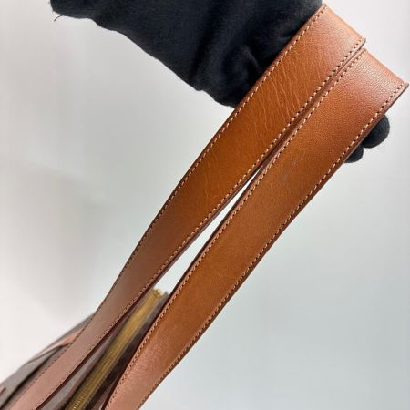 CELINE セリーヌ マカダム柄 ショルダートートバッグ ヴィンテージ MC98/2 PVCxレザー 
