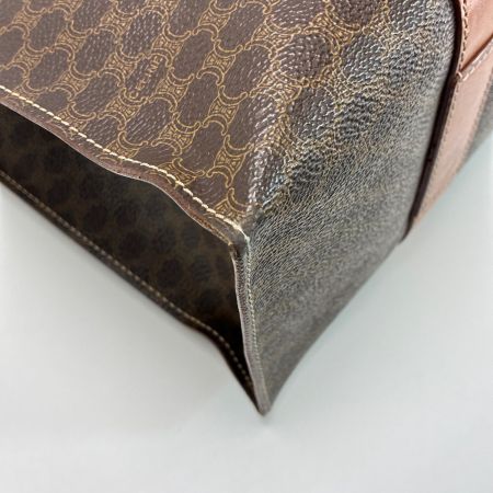 CELINE セリーヌ マカダム柄 ショルダートートバッグ ヴィンテージ MC98/2 PVCxレザー 