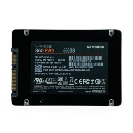  SAMSUNG サムスン 860 EVO 500GB MZ-76E500 SSD