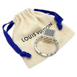 ☆☆ LOUIS VUITTON ルイヴィトン ダミエ キューブ キーリング M67920  キーホルダー チャーム 袋有 Bランク