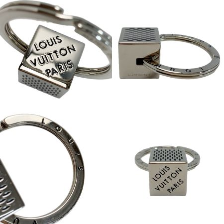  LOUIS VUITTON ルイヴィトン ダミエ キューブ キーリング M67920  キーホルダー チャーム 袋有