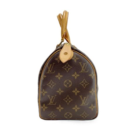  LOUIS VUITTON ルイヴィトン モノグラム スピーディ25 M41528 ブラウン ミニボストンバッグ パドロック有