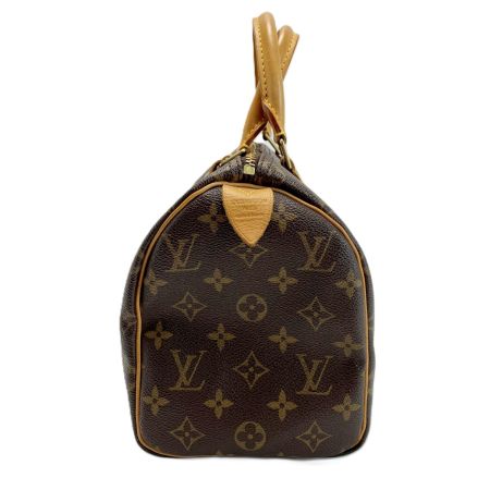  LOUIS VUITTON ルイヴィトン モノグラム スピーディ25 M41528 ブラウン ミニボストンバッグ パドロック有