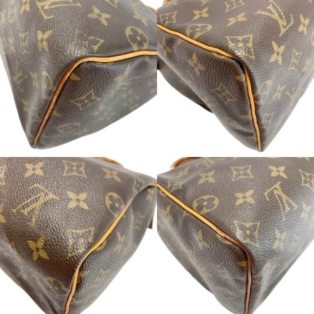  LOUIS VUITTON ルイヴィトン モノグラム スピーディ25 M41528 ブラウン ミニボストンバッグ パドロック有