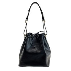 ☆☆ LOUIS VUITTON ルイヴィトン エピノワール プチノエ 巾着  M59012 ノワール x ブラック ショルダーバッグ Bランク