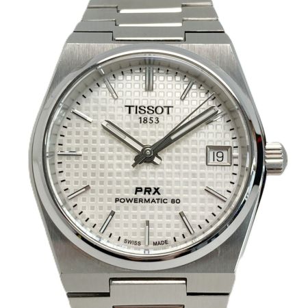  TISSOT ティソ PRX パワーマティック80 T137.207.11.111.00 ホワイト 自動巻き メンズ 腕時計 箱有