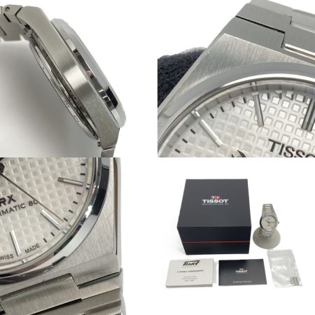  TISSOT ティソ PRX パワーマティック80 T137.207.11.111.00 ホワイト 自動巻き メンズ 腕時計 箱有