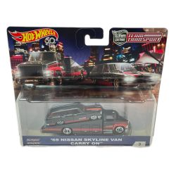 Hot Wheels チームトランスポート シリーズ第3弾 '69 日産 スカイライン バン ＆ キャリー オン ADVAN仕様 Bランク