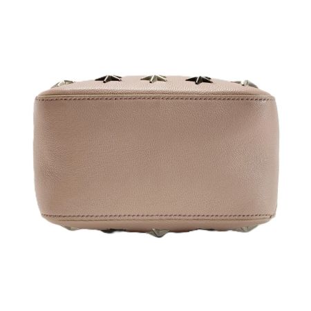  JIMMY CHOO ジミーチュウ サニー スタースタッズ キューブショルダーバッグ ピンク チェーンショルダー