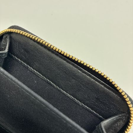 JIMMY CHOO ジミーチュウ エンボス スター スタッズ ラウンドファスナー コインケース ブラック 小銭入れ
