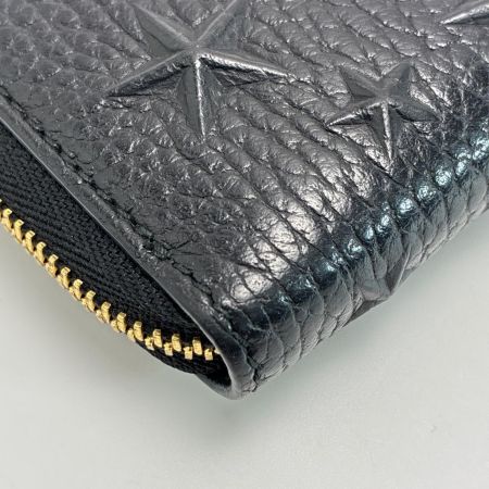 JIMMY CHOO ジミーチュウ エンボス スター スタッズ ラウンドファスナー コインケース ブラック 小銭入れ