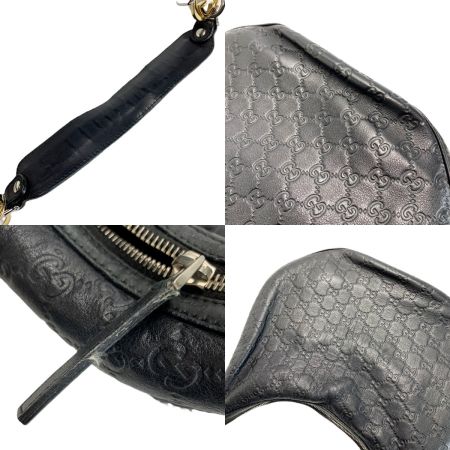  GUCCI グッチ ワンショルダーバッグ グッチシマ  レザー 232962 ブラック レディース