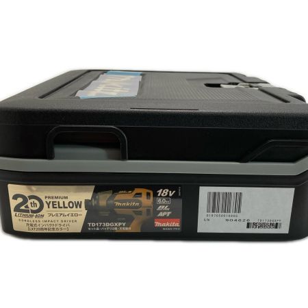  MAKITA マキタ 18V インパクトドライバ 20周年モデル TD173DGXPY プレミアムイエロー 充電器・充電池2個・ケース付