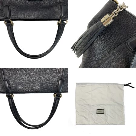  GUCCI グッチ ソーホー インターロッキングG 2WAYバッグ レザー 369176 ブラック 袋 ストラップ付