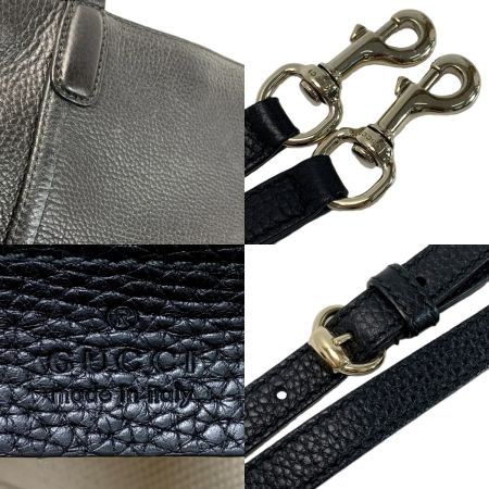  GUCCI グッチ ソーホー インターロッキングG 2WAYバッグ レザー 369176 ブラック 袋 ストラップ付